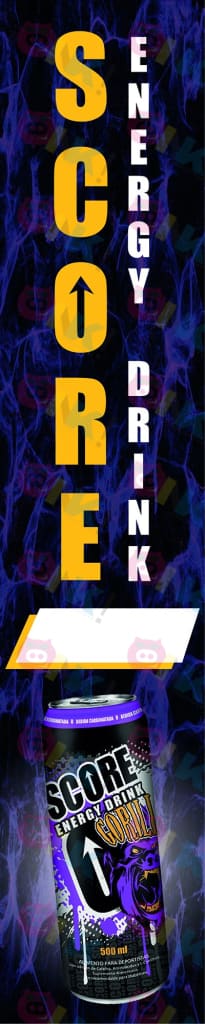 Mini Pendón Energetica Score - Oink Publicidad