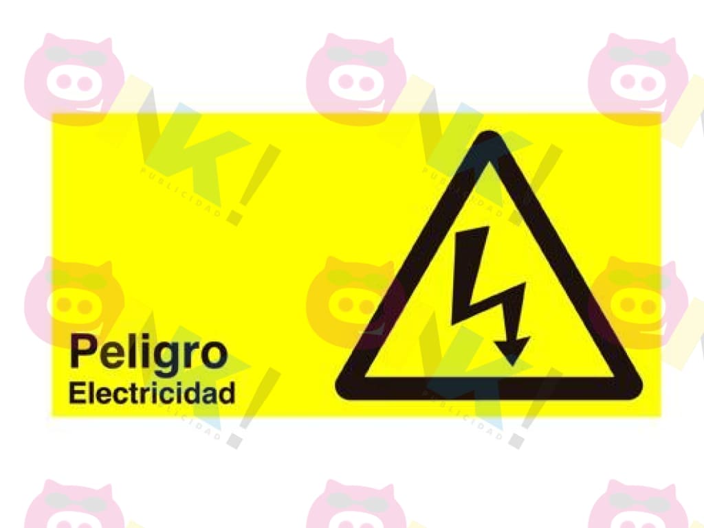 Señalética Peligro electricidad - Oink Publicidad