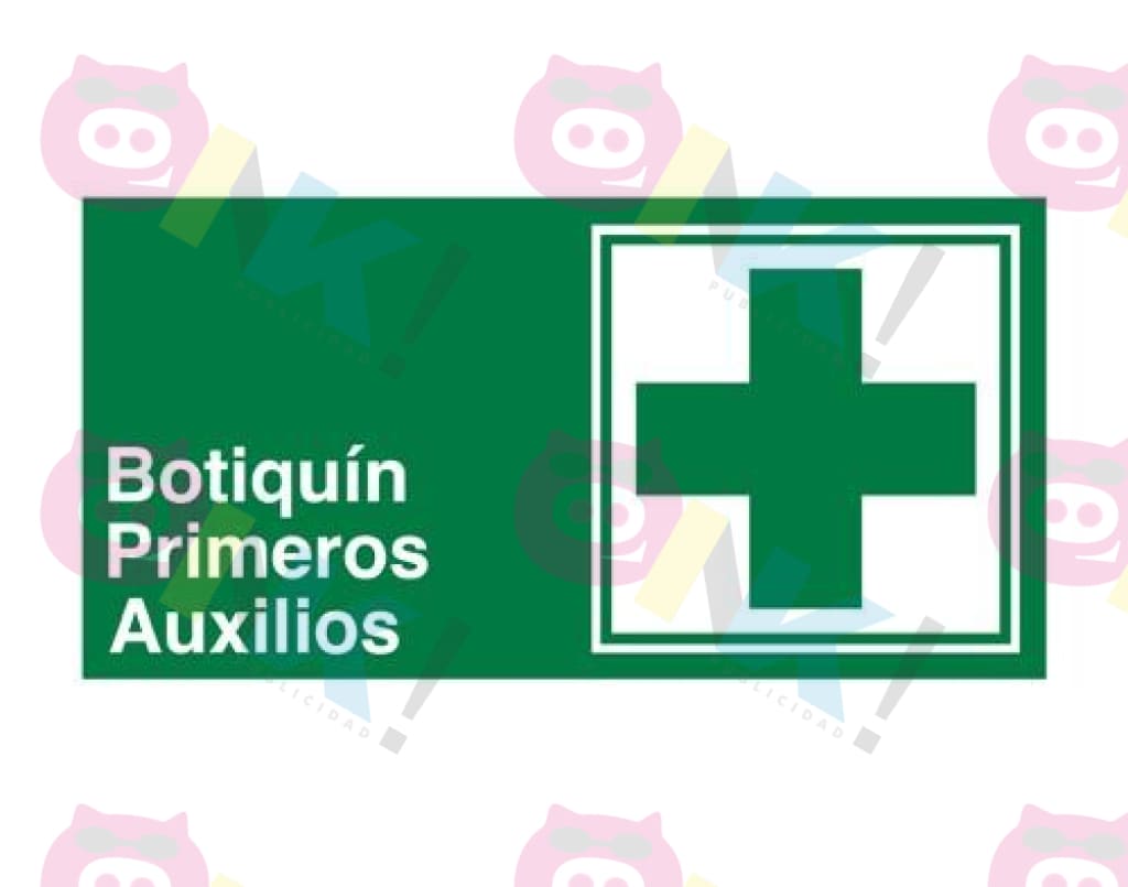 Señalética Botiquín de Primeros Auxilios - Oink Publicidad