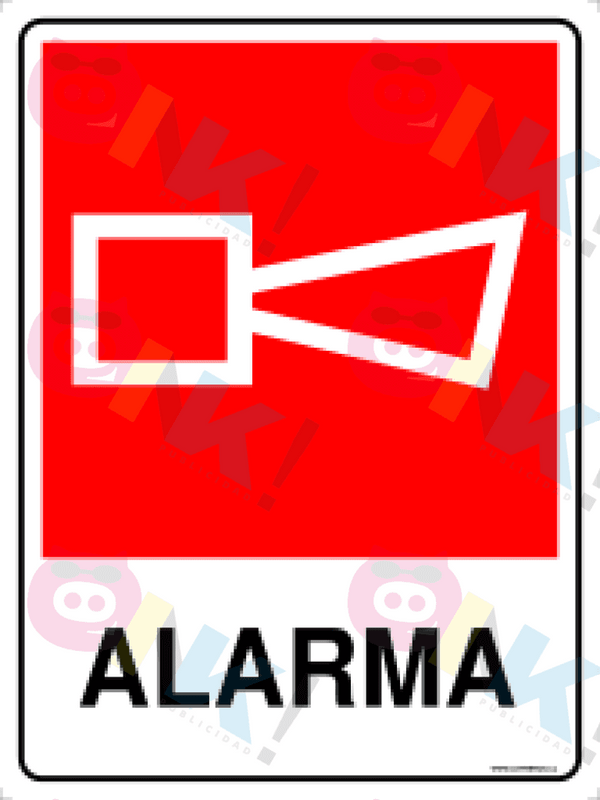 Señalética  de Alarma - Oink Publicidad