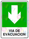 Señalética Vía de evacuación - Oink Publicidad